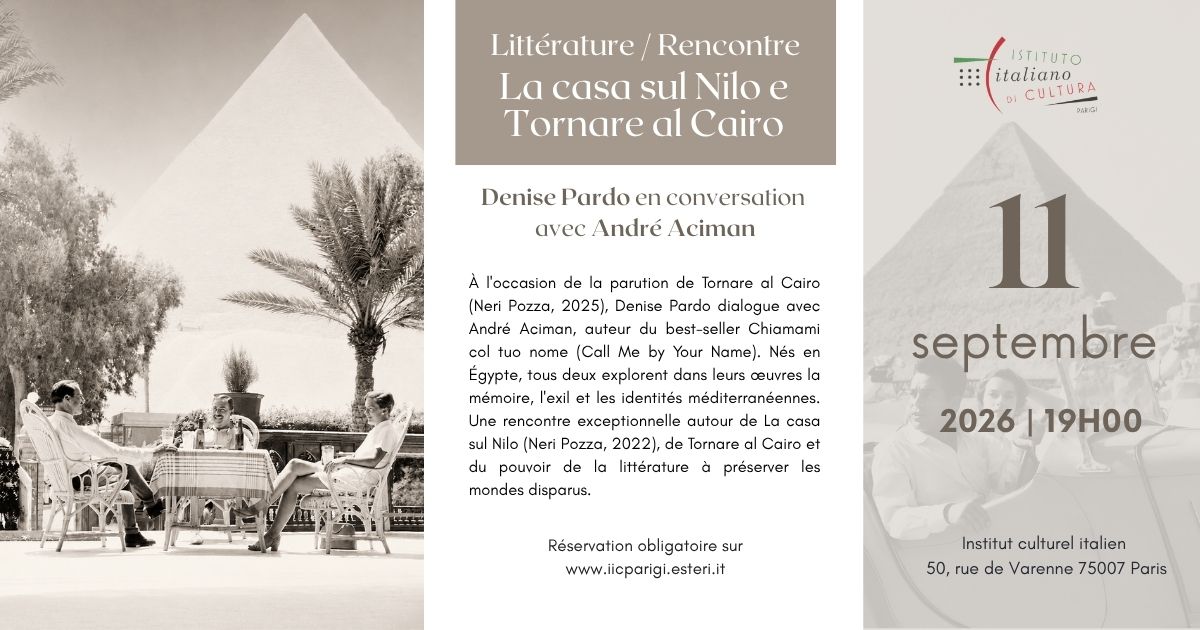 Denise Pardo en Conversation avec André Aciman